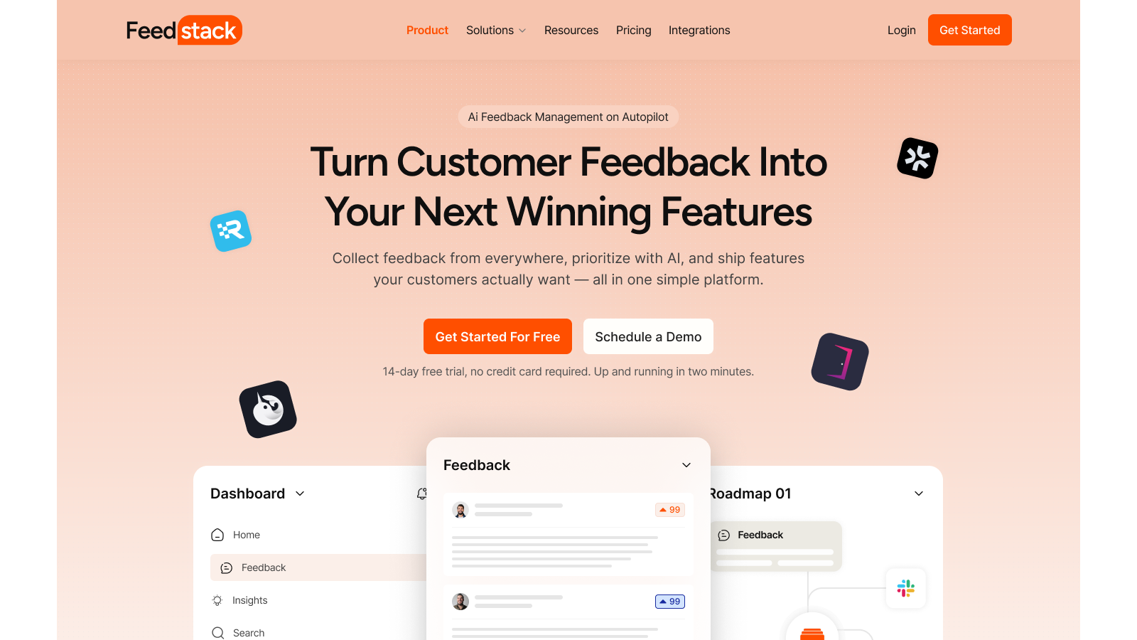 AI Feedback Management Header Fable